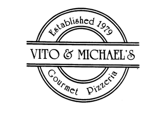 VITO & MICHAEL'S ESTABLISHED 1979 GOURMET PIZZERIA logo