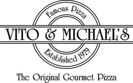 VITO & MICHAEL'S FAMOUS PIZZA ESTABLISHED 1979 THE ORIGINAL GOURMET PIZZA logo