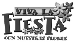 VIVA LA FIESTA CON NUESTRAS FLORES logo