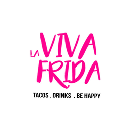 VIVA LA FRIDA TACOS . DRINKS . BE HAPPY logo