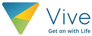 VIVE GET ON WITH LIFE logo