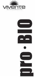 VIVENTE SUPPLEMENTS PRO·BIO logo