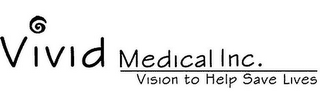 VIVID MEDICAL INC. VISION TO HELP SAVE LIVES logo
