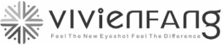 VIVIENFANG FEEL THE NEW EYESHOT FEEL THE DIFFERENCE logo
