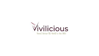 VIVILICIOUS TRAVEL ACROSS THE WORLD IN ONE BITE! logo