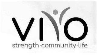 VIVO STRENGTH COMMUNITY LIFE logo