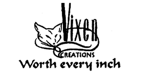 VIXEN CREATIONS WORTH EVERY INCH logo