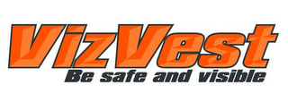 VIZVEST BE SAFE AND VISIBLE logo