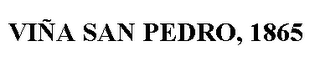 VIÑA SAN PEDRO, 1865 logo