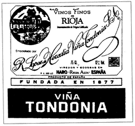 VIÑA TONDONIA logo