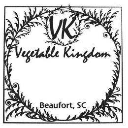 VK VEGETABLE KINGDOM BEAUFORT, SC logo