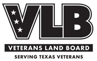 VLB VETERANS LAND BOARD SERVING TEXAS VETERANS logo