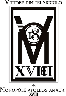 VM 18 VITTORE DIMITRI NICCOLÒ DE MONOPLÉ APOLLOS AMAURI XVIII logo
