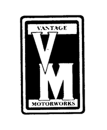 VM VANTAGE MOTORWORKS logo