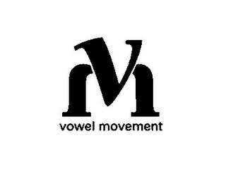VM VOWEL MOVEMENT logo