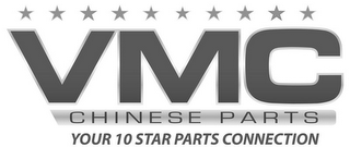 VMC CHINESE PARTS YOUR 10 STAR PARTS CONNECTION logo