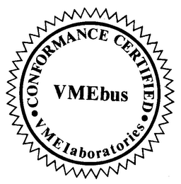 VMEBUS CONFORMANCE CERTIFIED VME LABORATORIES logo