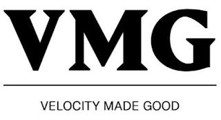 VMG VELOCITY MADE GOOD logo