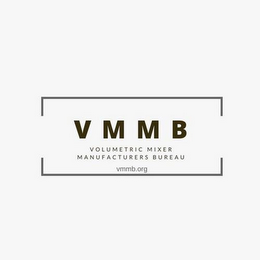 VMMB VOLUMETRIC MIXER MANUFACTURERS BUREAU VMMB.ORG logo
