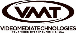 VMT VIDEOMEDIATECHNOLOGIES YOUR VIDEO OVER IP SUPER HIGHWAY logo