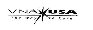 VNA USA THE WAY TO CARE logo