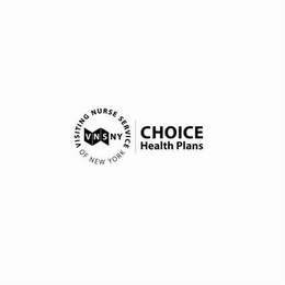 VNSNY VISITING NURSE SERVICE OF NEW YORK CHOICE HEALTH PLANS logo