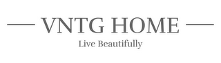 VNTG HOME LIVE BEAUTIFULLY logo