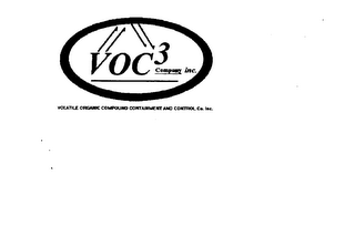 VOC3 COMPANY INC. VOLATILE ORGANIC COMPOUND CONTAINMENT AND CONTROL CO. INC logo