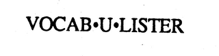 VOCAB-U-LISTER logo