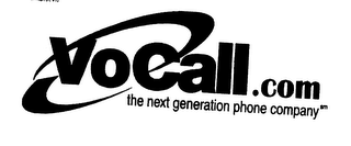 VOCALL.COM THE NEXT GENERATION PHONE COMPANY logo