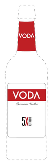 VODA VODA PREMIUM VODKA 5XDISTILLED logo