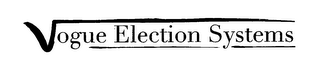 VOGUE ELECTION SYSTEMS logo