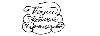 VOGUE FOOTWEAR FOR "LITTLE MISS FASHION" logo