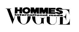 VOGUE HOMMES INTERNATIONAL MODE logo