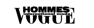 VOGUE HOMMES INTERNATIONAL MODE logo