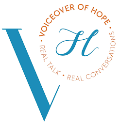 VOH VOICEOVER OF HOPE REAL TALK REAL CONVERSATIONS logo