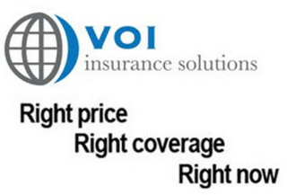 VOI INSURANCE SOLUTIONS RIGHT PRICE RIGHT COVERAGE RIGHT NOW logo