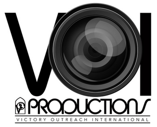 VOI VO PRODUCTIONS VICTORY OUTREACH INTERNATIONAL logo