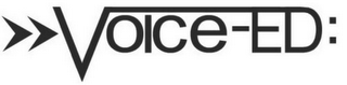 >>VOICE-ED: logo