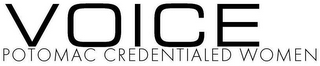 VOICE POTOMAC CREDENTIALED WOMEN logo