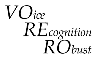 VOICE RECOGNITION ROBUST logo
