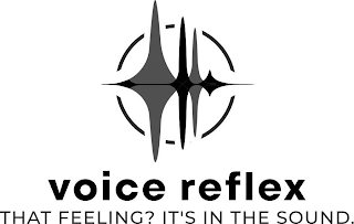 VOICE REFLEX THAT FEELING? IT'S IN THE SOUND logo