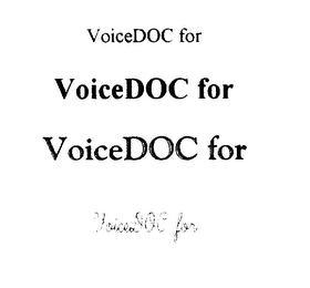 VOICEDOC FOR logo