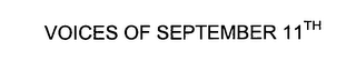 VOICES OF SEPTEMBER 11TH logo