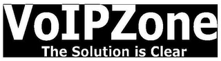 VOIPZONE THE SOLUTION IS CLEAR logo
