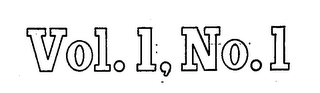 VOL.1.NO.1 logo