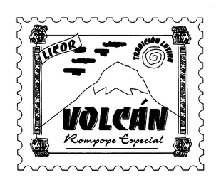 VOLCAN LICOR TRADICION LATINA ROMPOPE ESPECIAL logo
