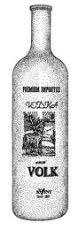 VOLK VODKA PREMIUM IMPORTED KVINT SINCE 1897 logo
