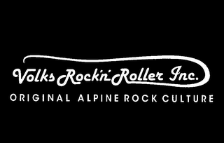 VOLKS ROCK'N' ROLLER INC. ORIGINAL ALPINE ROCK CULTURE logo