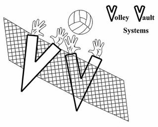VOLLEY VAULT SYSTEMS VV logo